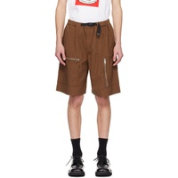 언더커버 UNDERCOVER Brown Zip Shorts 241414M193006