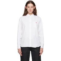 언더커버 UNDERCOVER White Embroidered Shirt 232414F109001