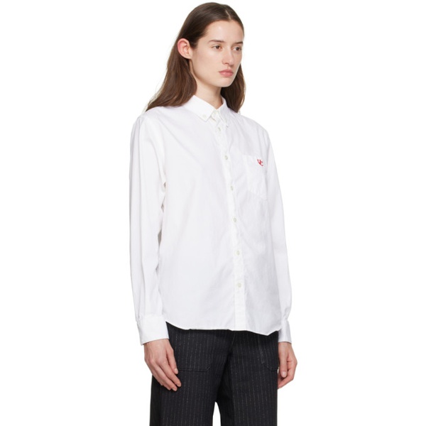  언더커버 UNDERCOVER White Embroidered Shirt 232414F109001