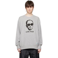 언더커버 UNDERCOVER Gray Printed Sweatshirt 231414M204005
