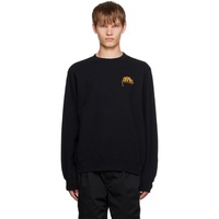 언더커버 UNDERCOVER Black Flocked Sweatshirt 232414M204003