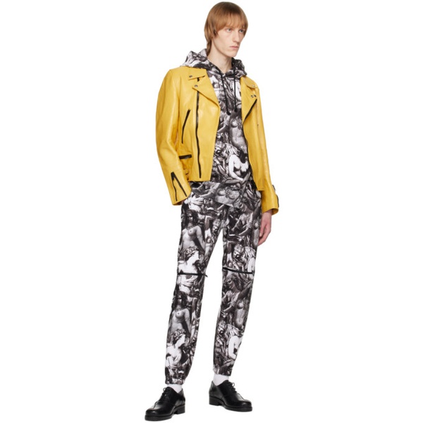  언더커버 UNDERCOVER Yellow Zip-Up Leather Jacket 231414M181000