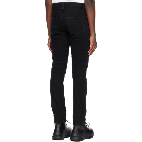  언더커버 UNDERCOVER Black Paneled Jeans 231414M191013