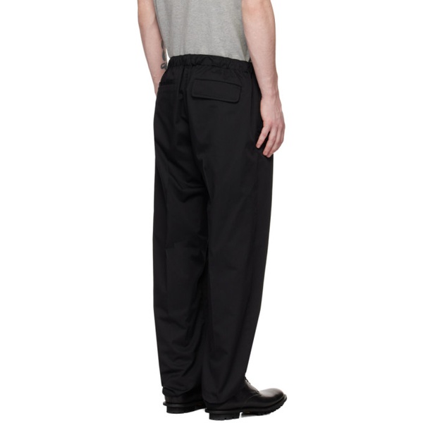  언더커버 UNDERCOVER Black Embroidered Trousers 231414M191015