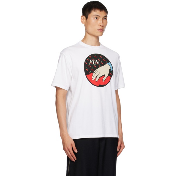  언더커버 UNDERCOVER White Printed T-Shirt 232414M213016