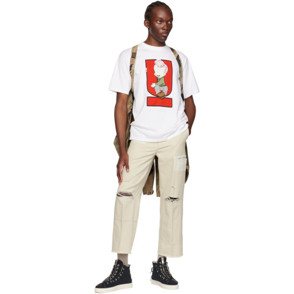  언더커버 UNDERCOVER White Graphic T-Shirt 231414M213056