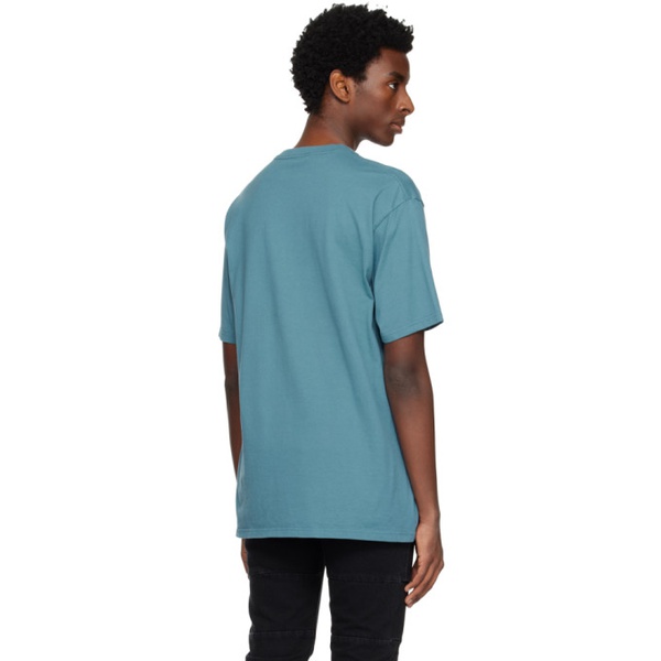  언더커버 UNDERCOVER Blue Printed T-Shirt 231414M213034