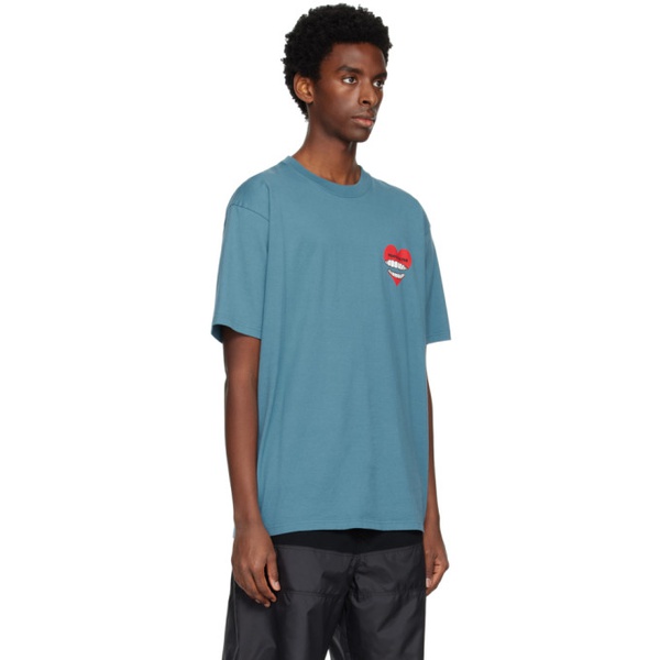  언더커버 UNDERCOVER Blue Printed T-Shirt 231414M213053
