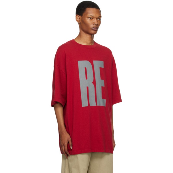  언더커버 UNDERCOVER Red Printed T-Shirt 231414M213027