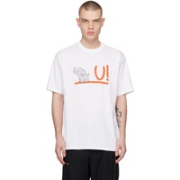 언더커버 UNDERCOVER White Printed T-Shirt 231414M213047