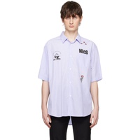 언더커버 UNDERCOVER Blue Striped Shirt 231414M192015