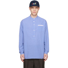 언더커버 UNDERCOVER Blue Check Shirt 231414M192007