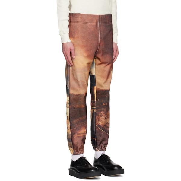  언더커버 UNDERCOVER Brown Printed Sweatpants 231414M190000