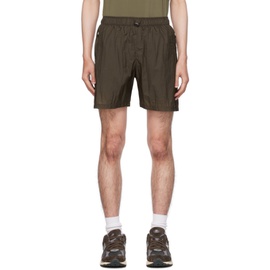 UNNA Brown Smiles Shorts 232830M193000