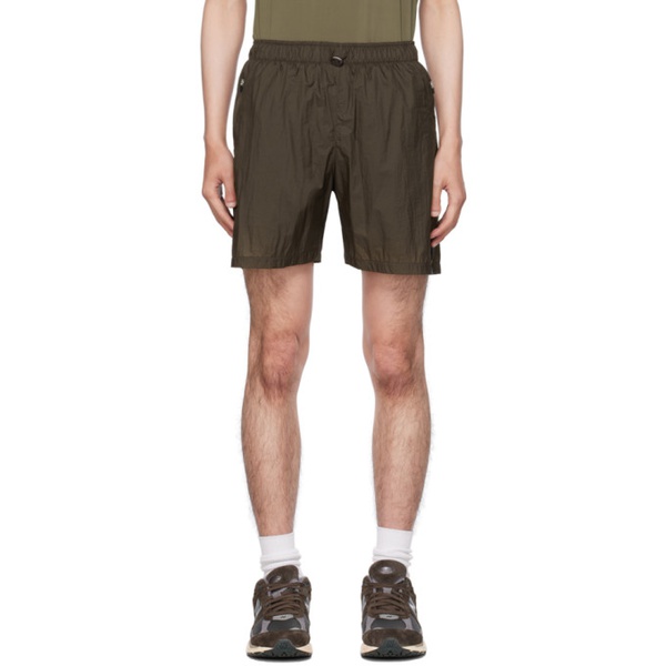  UNNA Brown Smiles Shorts 232830M193000