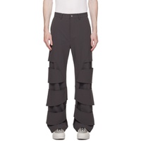 Uncertain Factor Gray Stool Trousers 232985M191017