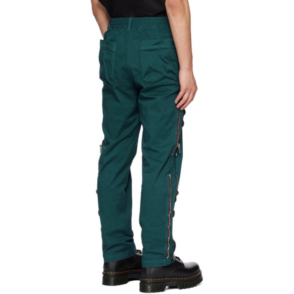  언더커버리즘 언더커버 Undercoverism Green Zip Trousers 231822M191002