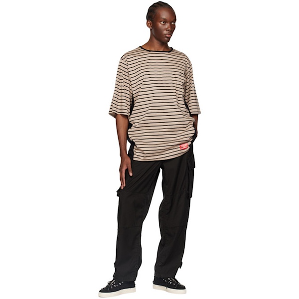  언더커버리즘 언더커버 Undercoverism Beige Striped T-Shirt 231822M213001