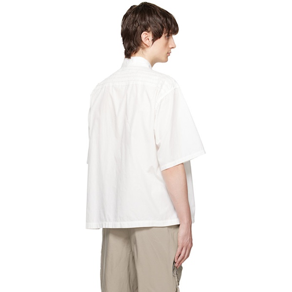  언더커버리즘 언더커버 Undercoverism White Saddle Shoulder Shirt 231822M192010