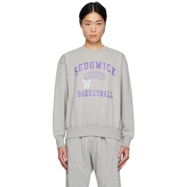 Uniform Bridge Gray Basketball Sweatshirt 241155M204001