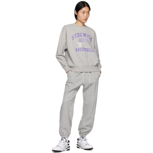  Uniform Bridge Gray Basketball Sweatshirt 241155M204001
