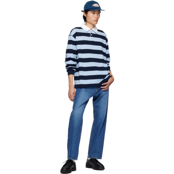  Uniform Bridge Blue Washing Jeans 241155M186001