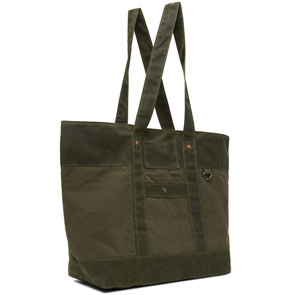  Uniform Bridge Green Waxed Tote 242155M172000