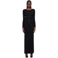 VAILLANT Black Vented Maxi Dress 232981F055003