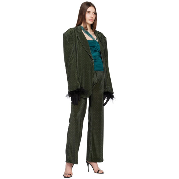  VAILLANT Green Oversized Blazer 222981F057000