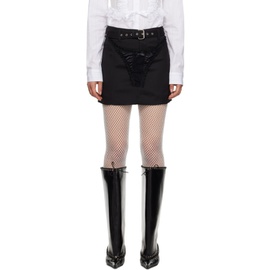VAQUERA Black Underwear Miniskirt 231999F090000