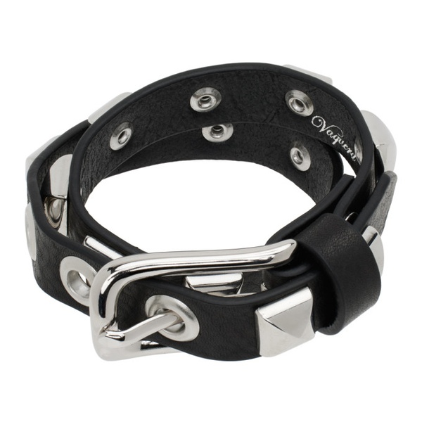  VAQUERA Black Studded Bracelet 241999M142000