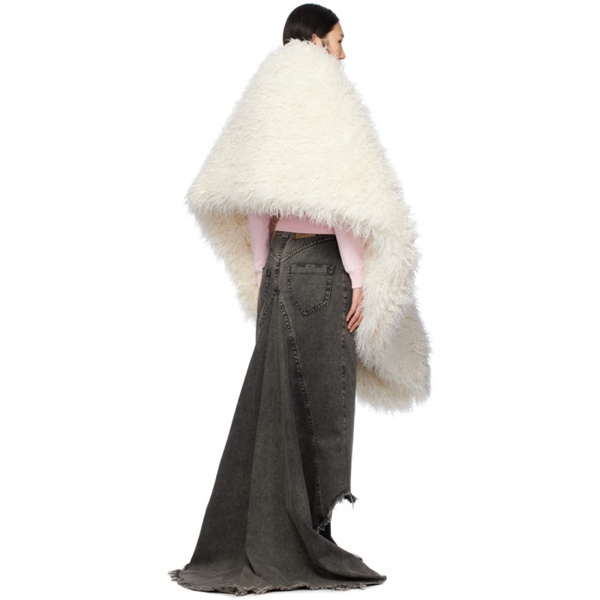  VAQUERA 오프화이트 Off-White Hook-Eye Faux-Fur Vest 232999F027000