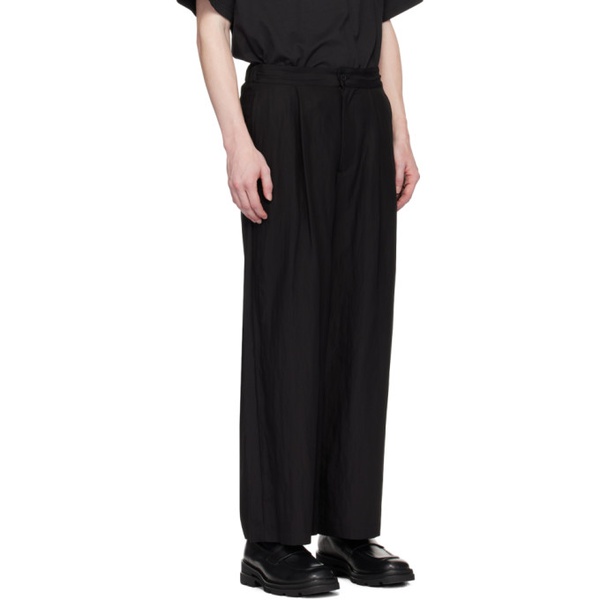  VEIN Black Easy Trousers 241964M191004