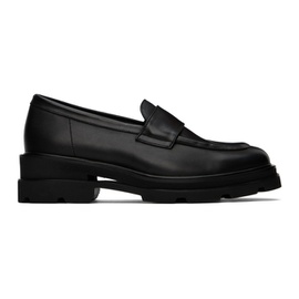 VEIN Black Leather Loafers 241964M231000