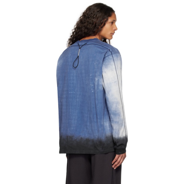  VEIN Blue Faded Long Sleeve T-Shirt 232964M213005