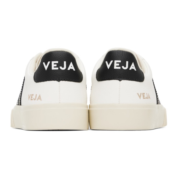  베자 VEJA White & Black Campo ChromeFree Leather Sneakers 241610M237032