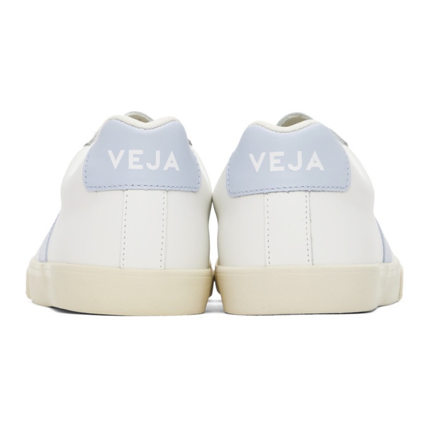 베자 VEJA White & Purple Esplar Logo Leather Sneakers 241610M237096
