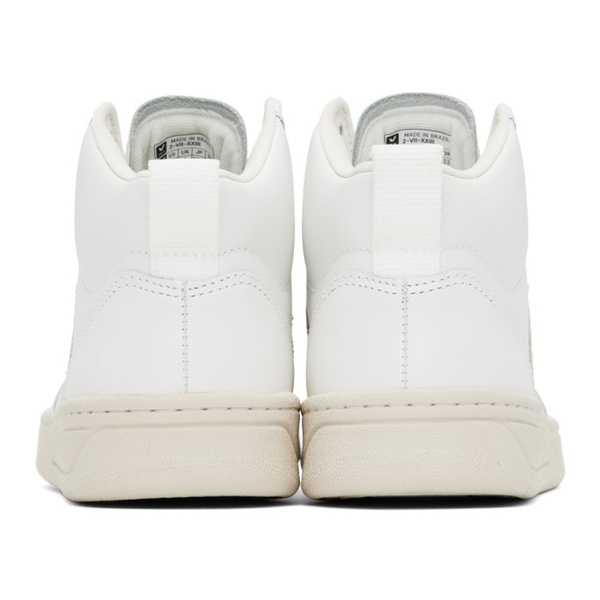  베자 VEJA White V-15 Leather Sneakers 241610F127001
