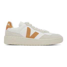 베자 VEJA White & Orange V-90 Sneakers 241610F128019