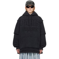 베트멍 VETEMENTS Black XXXL Hoodie 241669F097016