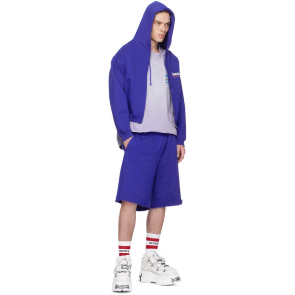  Blue Gvasalia For 베트멍 Vetements Shorts 231669M193003