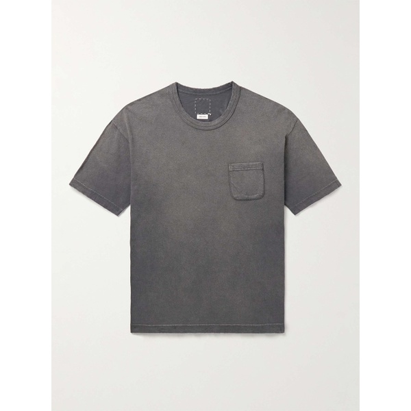  비즈빔 VISVIM Jumbo Distressed Garment-Dyed Cotton-Jersey T-Shirt 1647597315465708