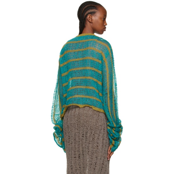  VITELLI Blue Striped Sweater 222021F096024