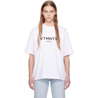 VTMNTS White Logo T-Shirt 241254F110010