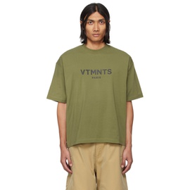 VTMNTS Green Printed T-Shirt 241254M213031
