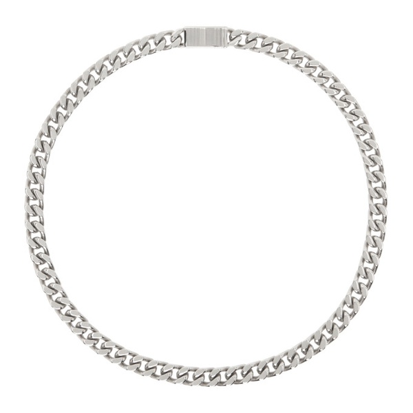  VTMNTS Silver Curb Chain Necklace 241254M145005