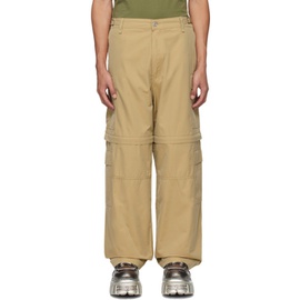 VTMNTS Beige Convertible Trousers 241254M188002
