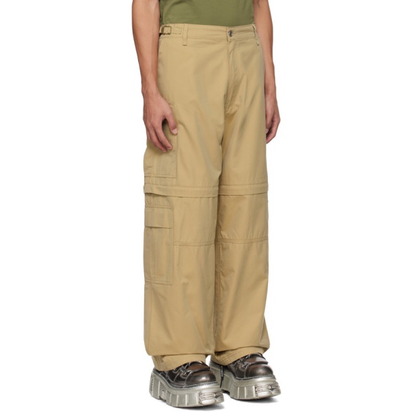  VTMNTS Beige Convertible Trousers 241254M188002