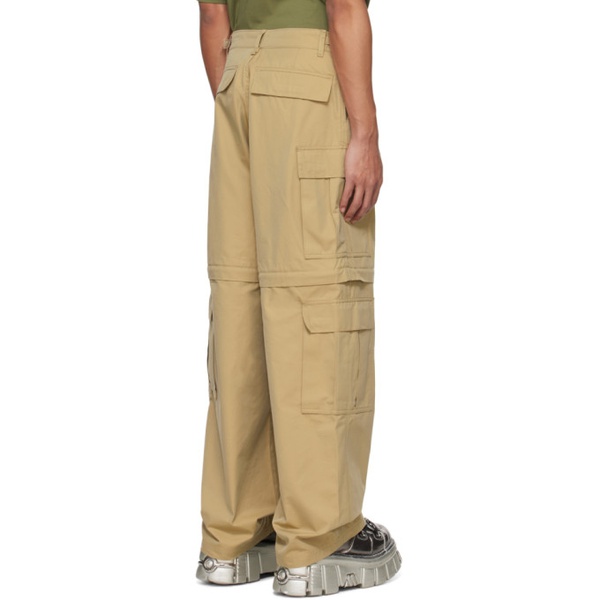  VTMNTS Beige Convertible Trousers 241254M188002