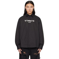 VTMNTS Black Paris Shirt 241254M192013
